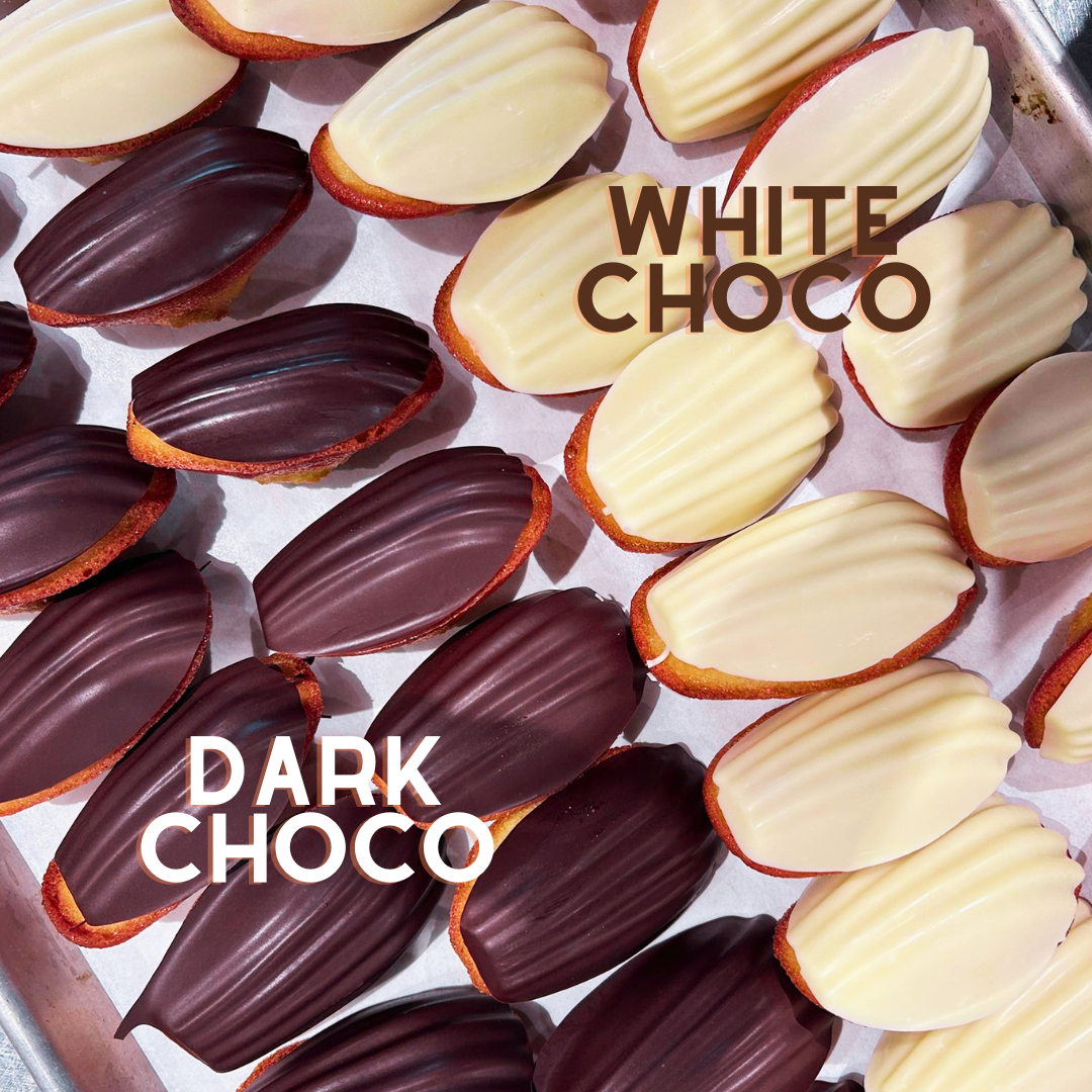 Chocolate Coated Madeleines by Sacrebleu !