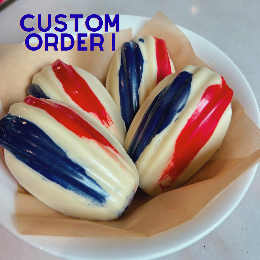 Custom order coated madeleines