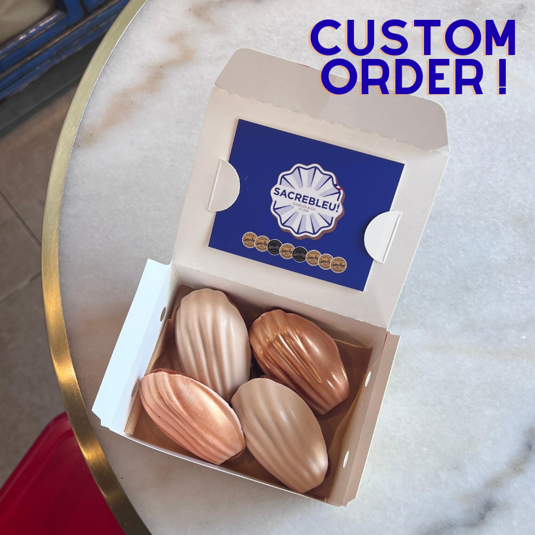 Custom order coated madeleines