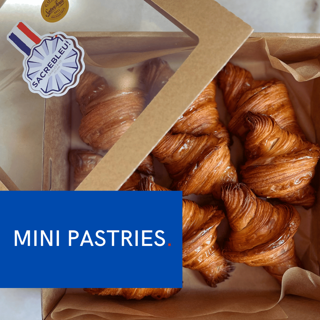 Mini Pastries: French Croissant & Pain au Chocolat by Sacrebleu !